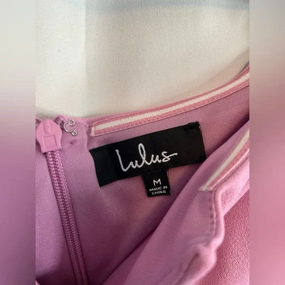 NWT Lulu’s Purple Off the Shoulder Skater Mini Dress Size M - Picture 3 of 5